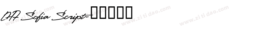 LHF Sofia Script字体转换